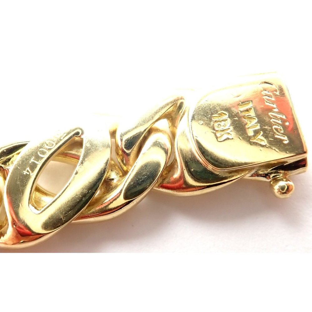 Rare! Authentic Vintage Cartier 18k Yellow Gold Link Chain Necklace - Picture 8 of 9